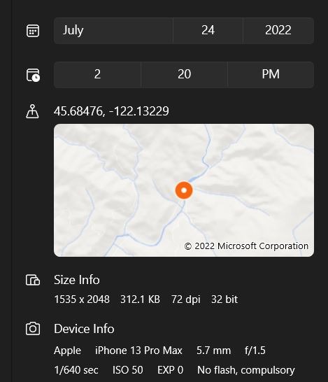 location of the sighting